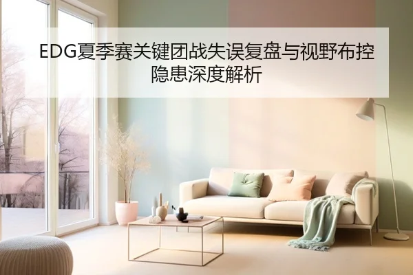 EDG夏季赛关键团战失误复盘与视野布控隐患深度解析